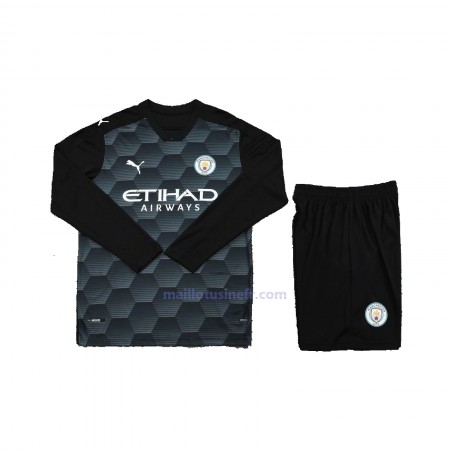 Maillot de Foot Manchester City Gardien Domicile 2020-21 Manches Longues - Enfant